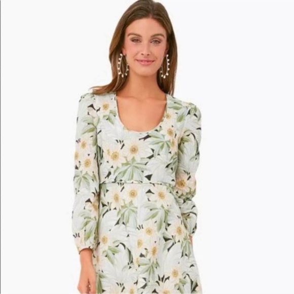 TUCKERNUCK Madison des Fleurs Linen Maxi Length Cottagecore Boho Lagenlook Dress - Picture 2 of 14